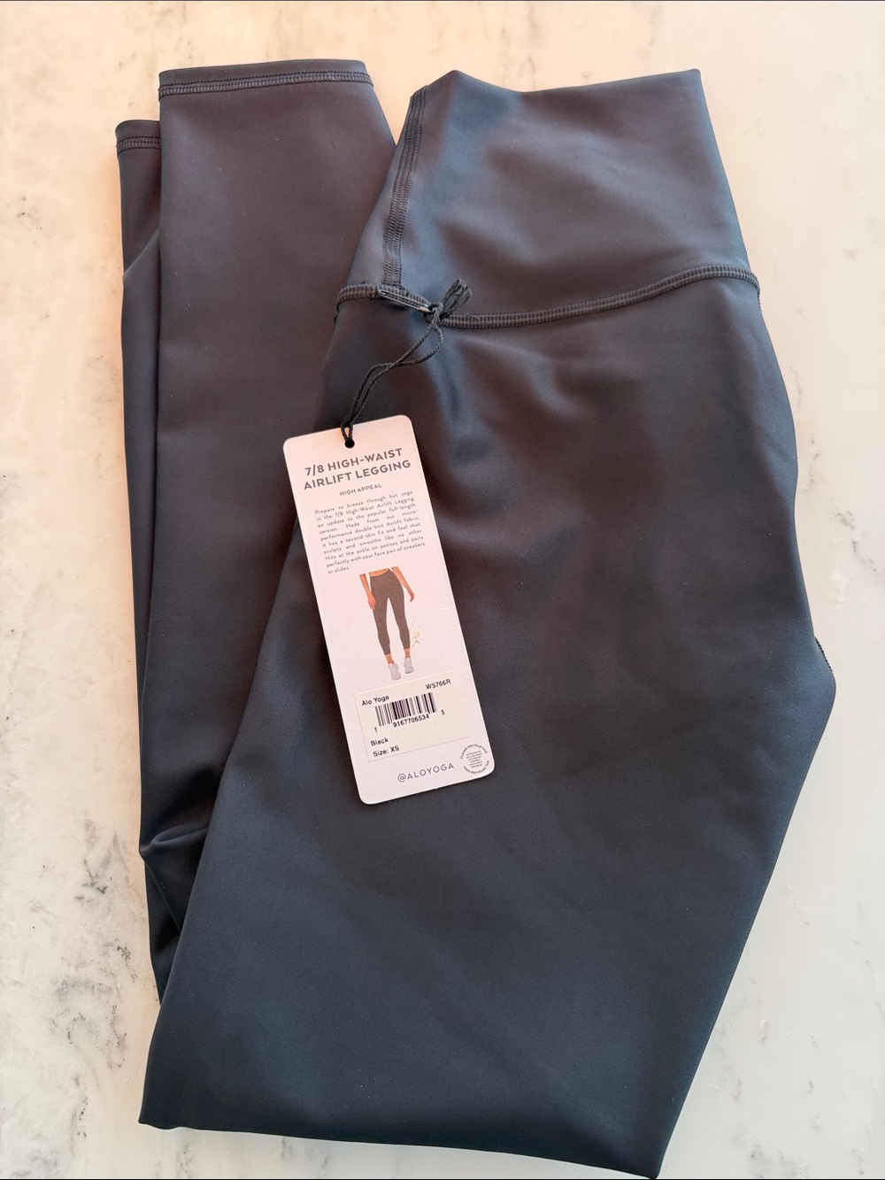 ALO Yoga 7/8 High-Waist Airlift Legging - Black